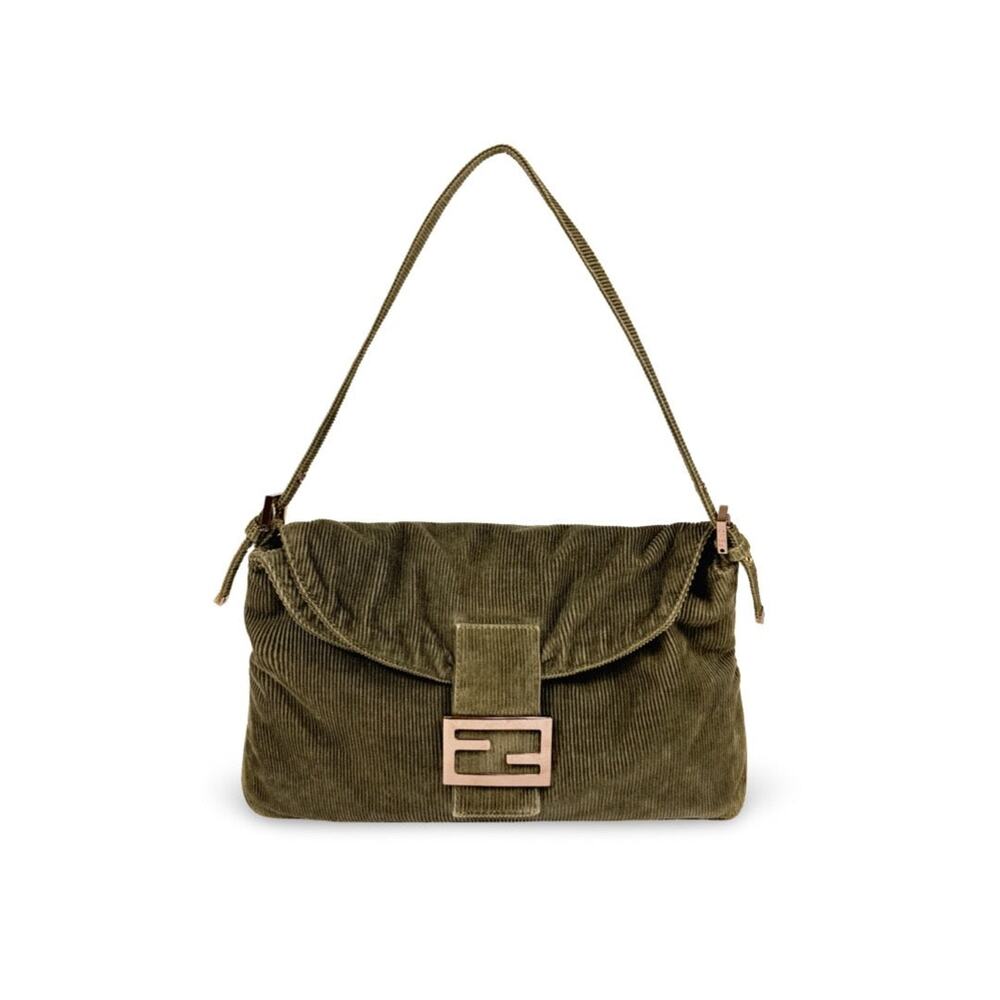 Fendi Corduroy Baguette Bag